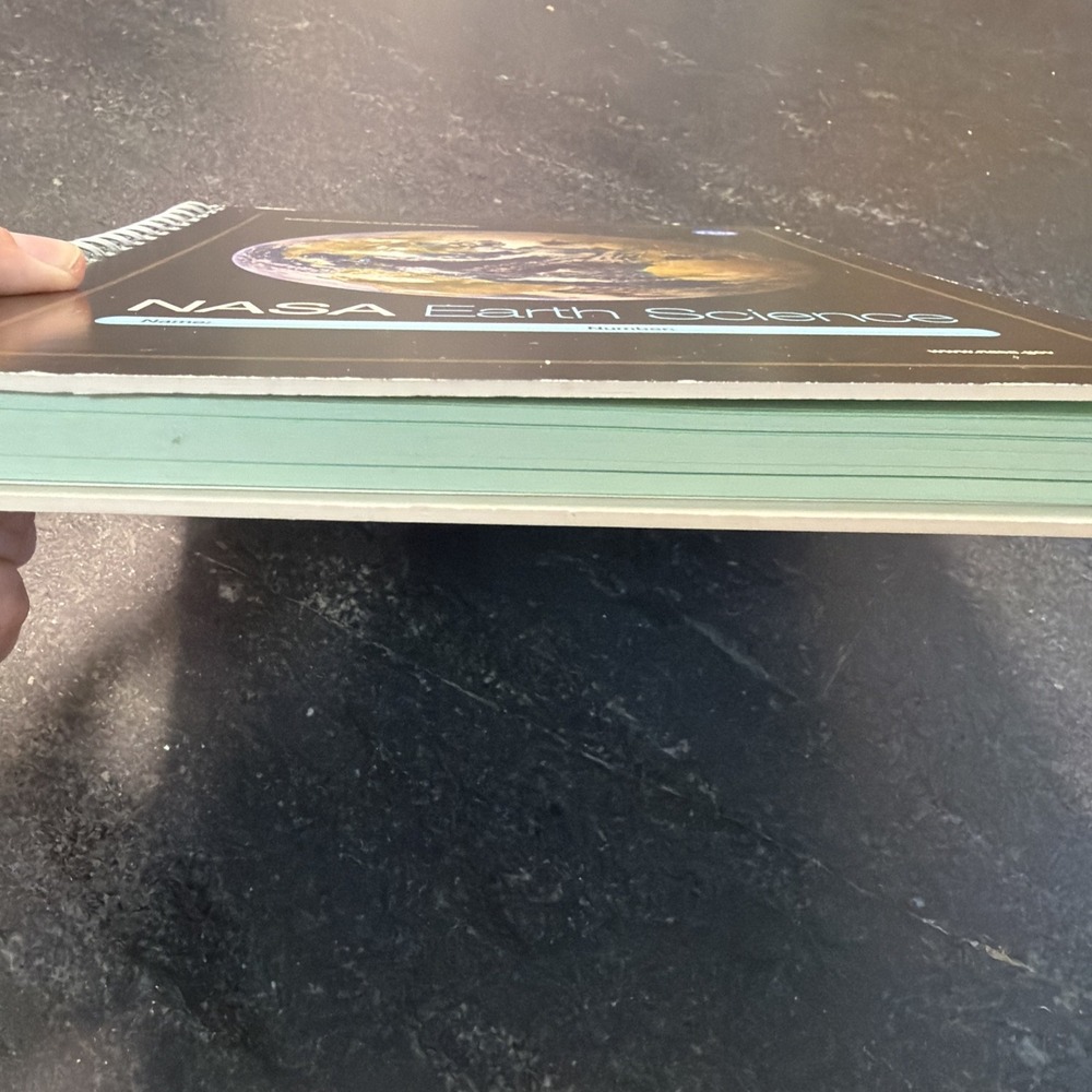 NASA Earth Science Spiral Notebook 11x8 Graph Lined NASA Workbook - Picture 8 of 8